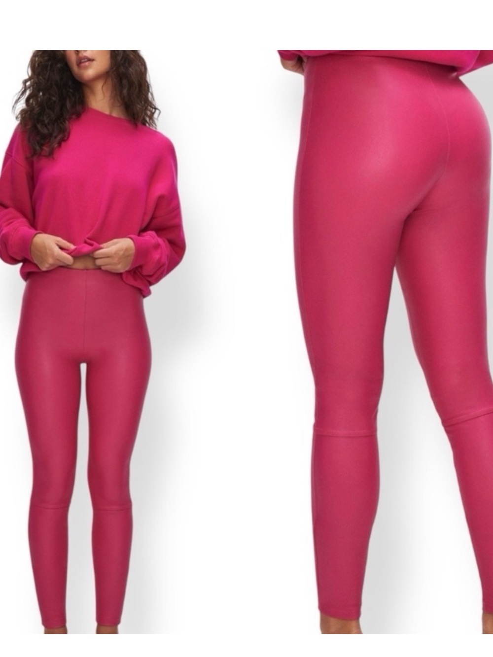 NWOT Good American Better Than Leather Legging in Love Potion